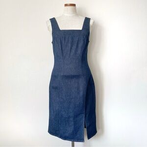 J. Crew Navy blue Denim midi dress NWT size 6 classic wash sold out